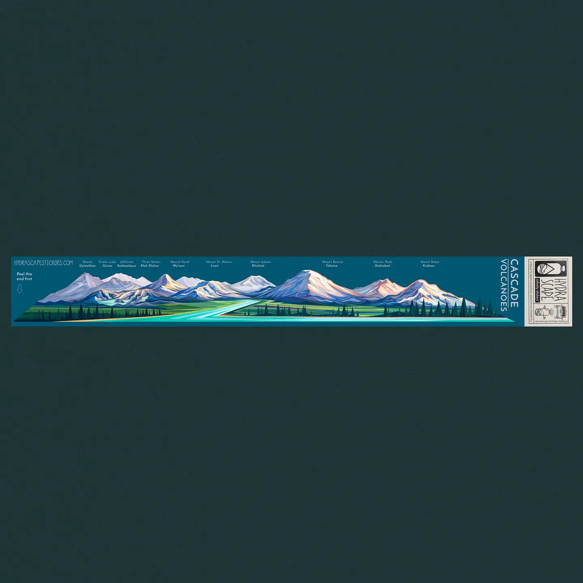 Cascade Volcanoes Infinity Sticker