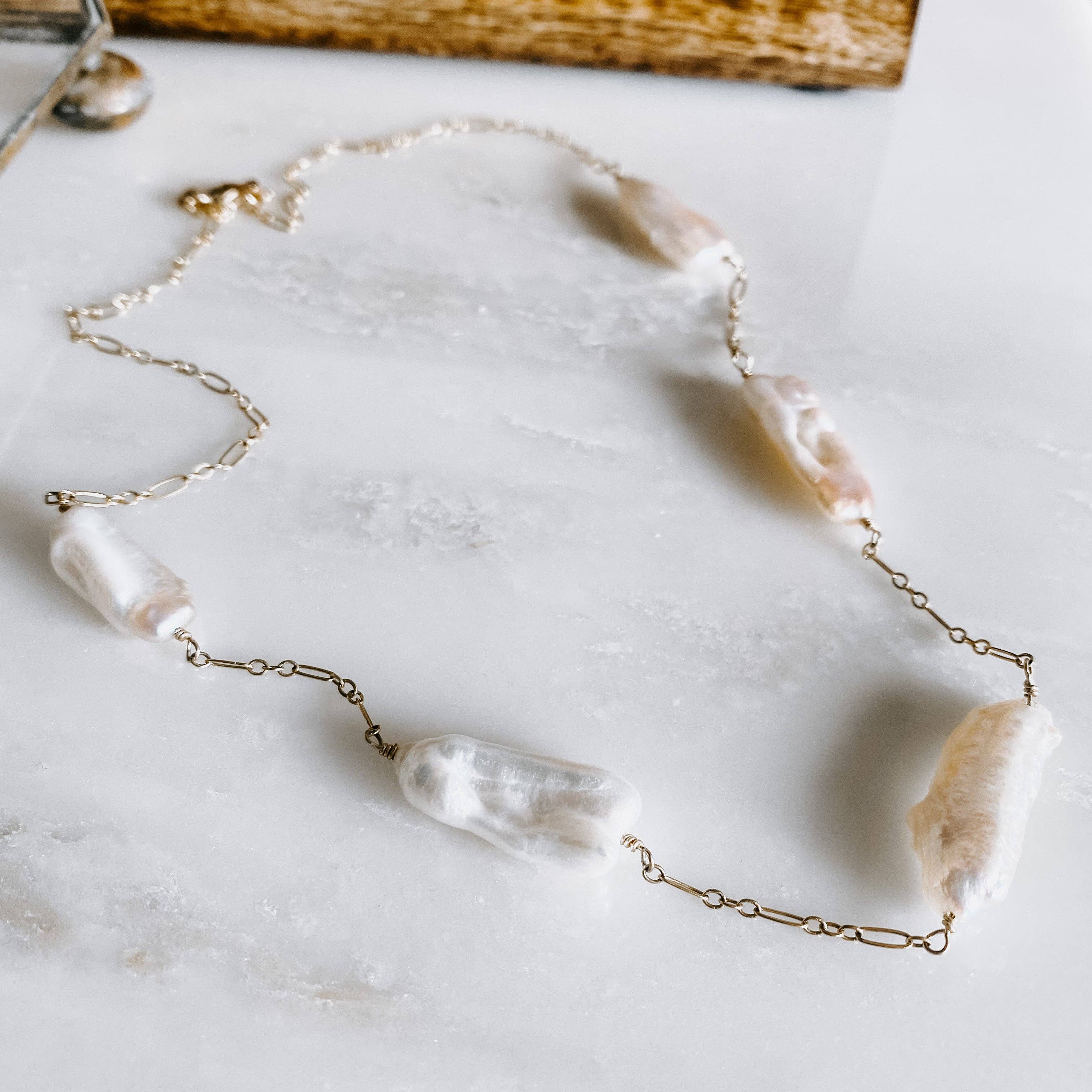 Five Island Necklace: 18" / 14k Gold Fill