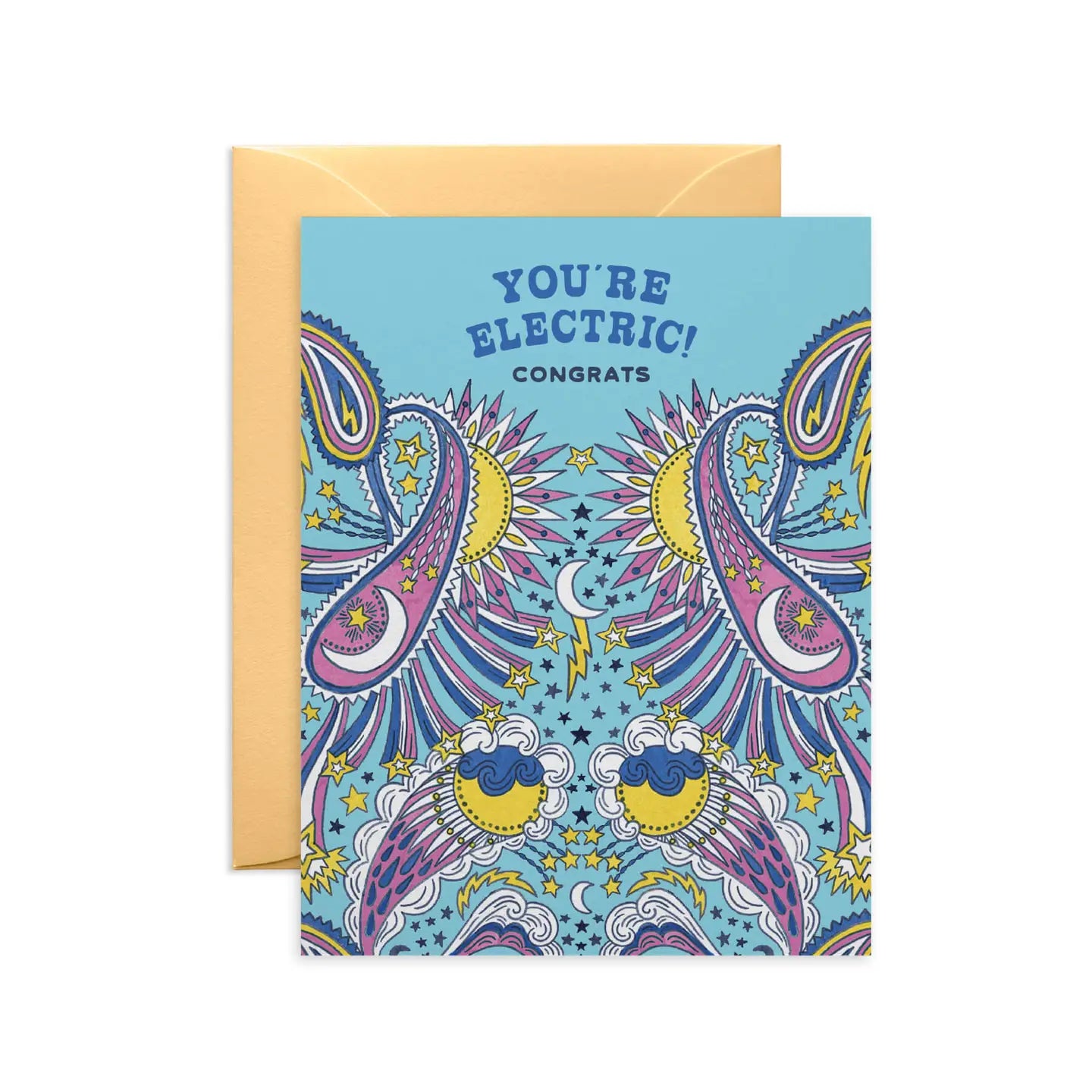 Celestial Paisley Congrats Card