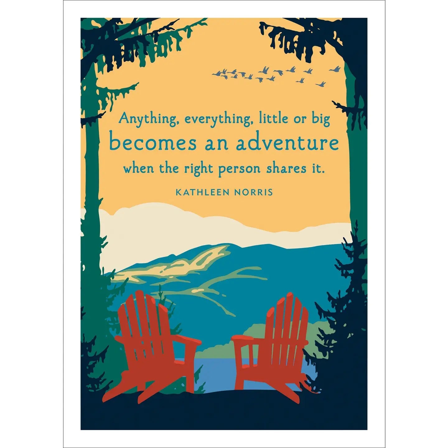 Adirondacks Anniversary Card