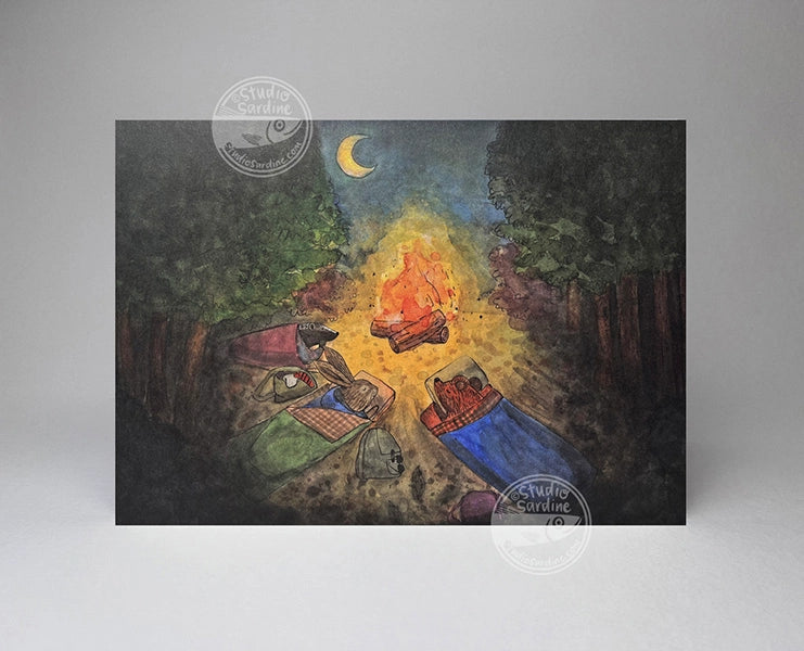 Critter Camping Greeting Card