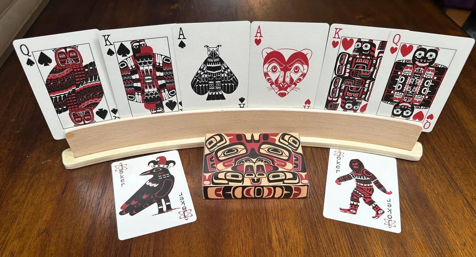 Unique Pacific Northwest Native American Art Playing Cards