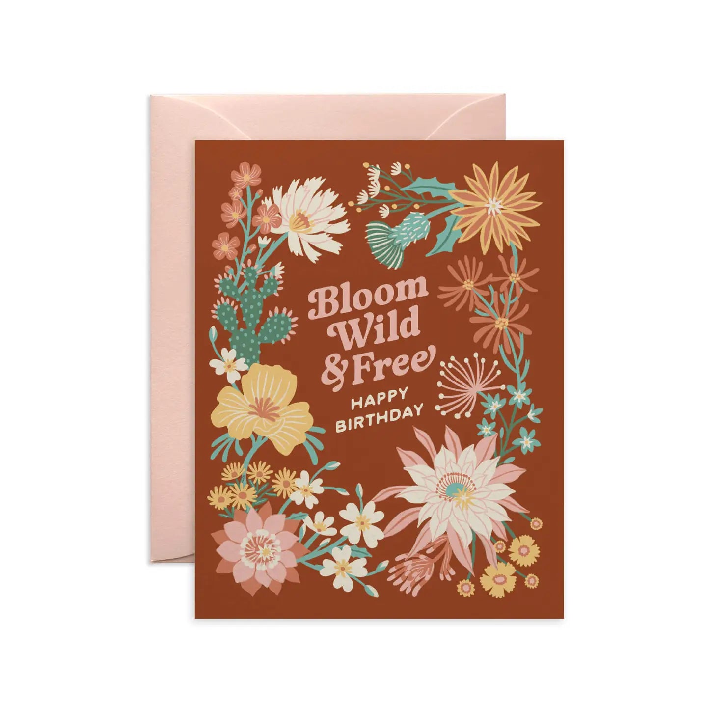 Desert Flora Birthday Card