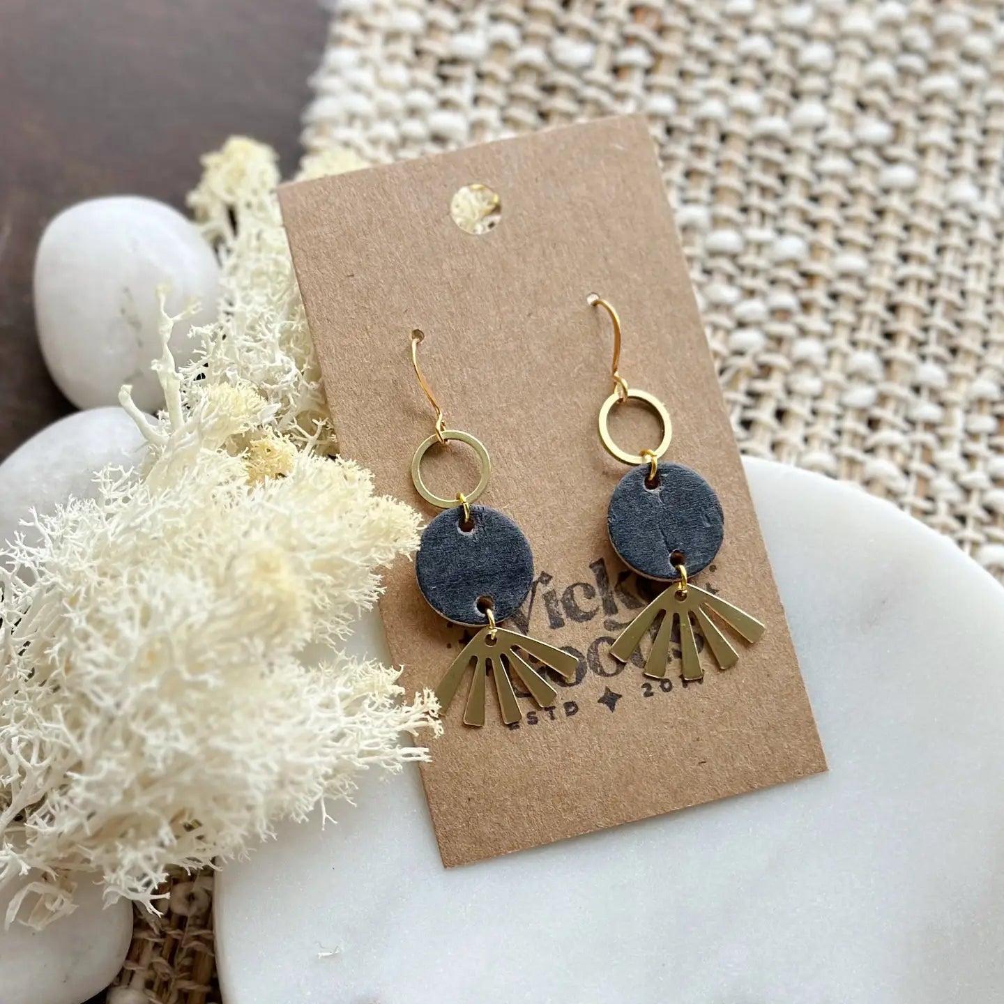 Dovetail Shale Grey Earrings