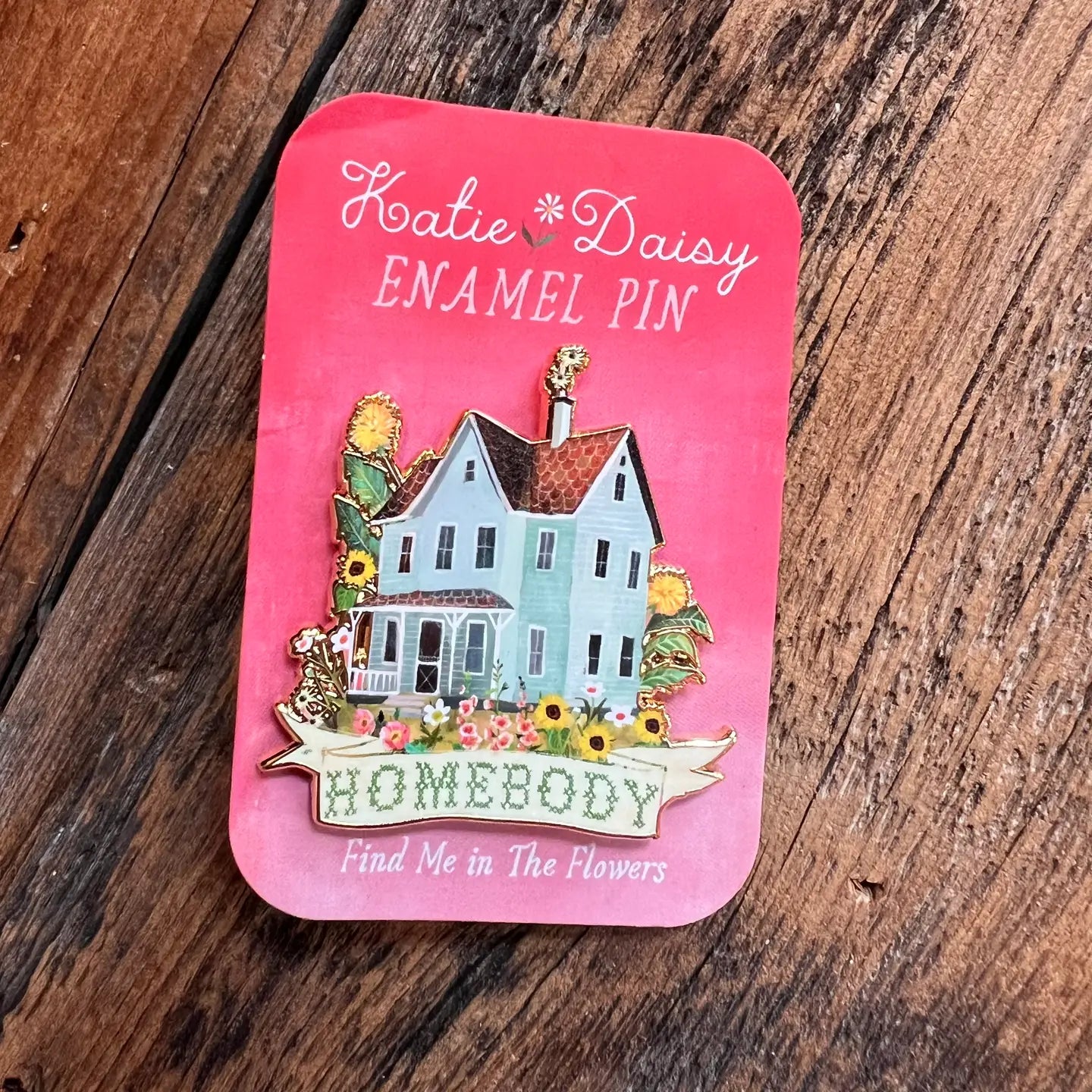 Homebody Enamel Pin