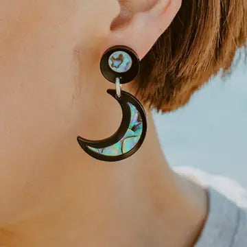 Nuci Earrings - Copper Canoe Woman