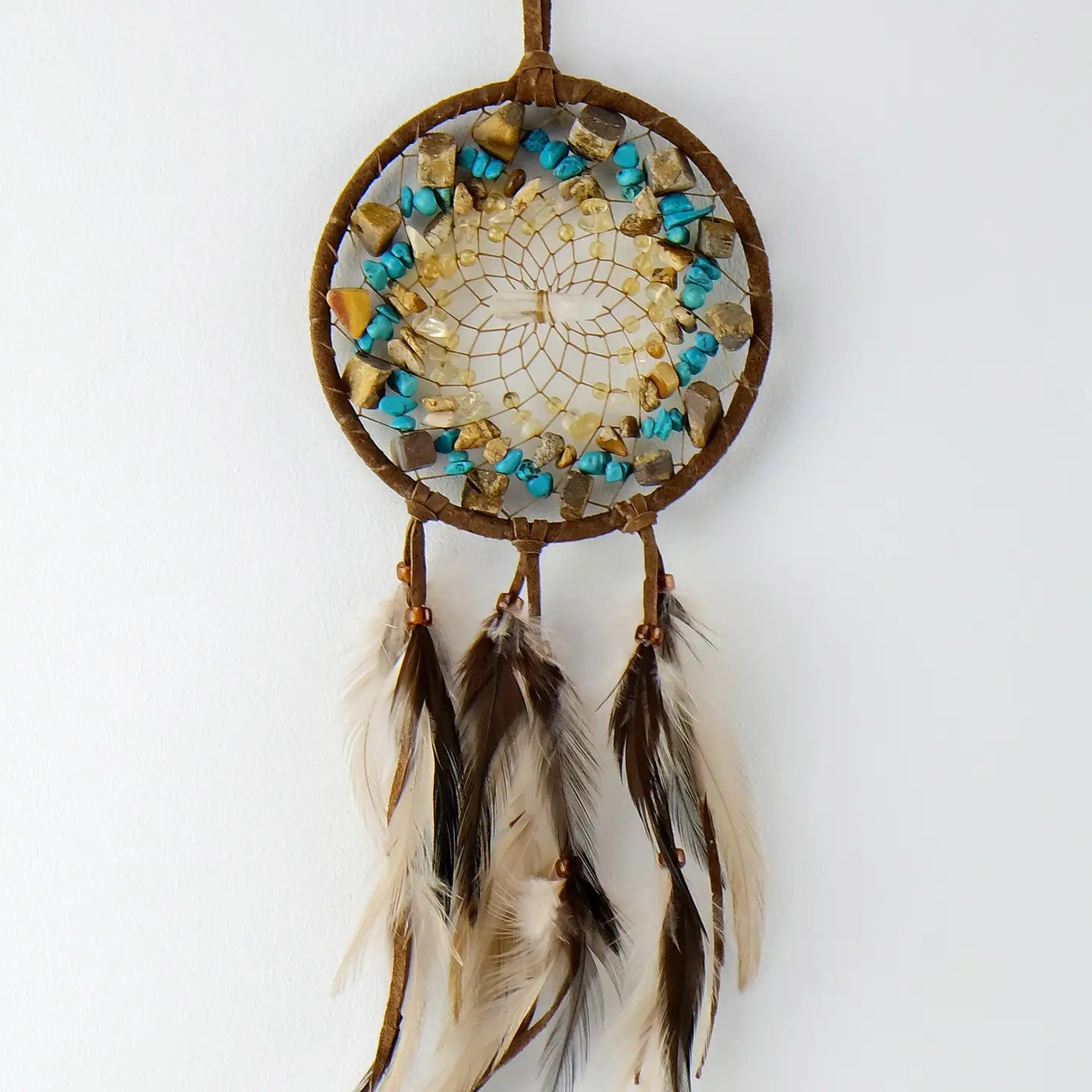 Dream Catcher - Brown Cluster Vision Seeker - Turquoise | 4"