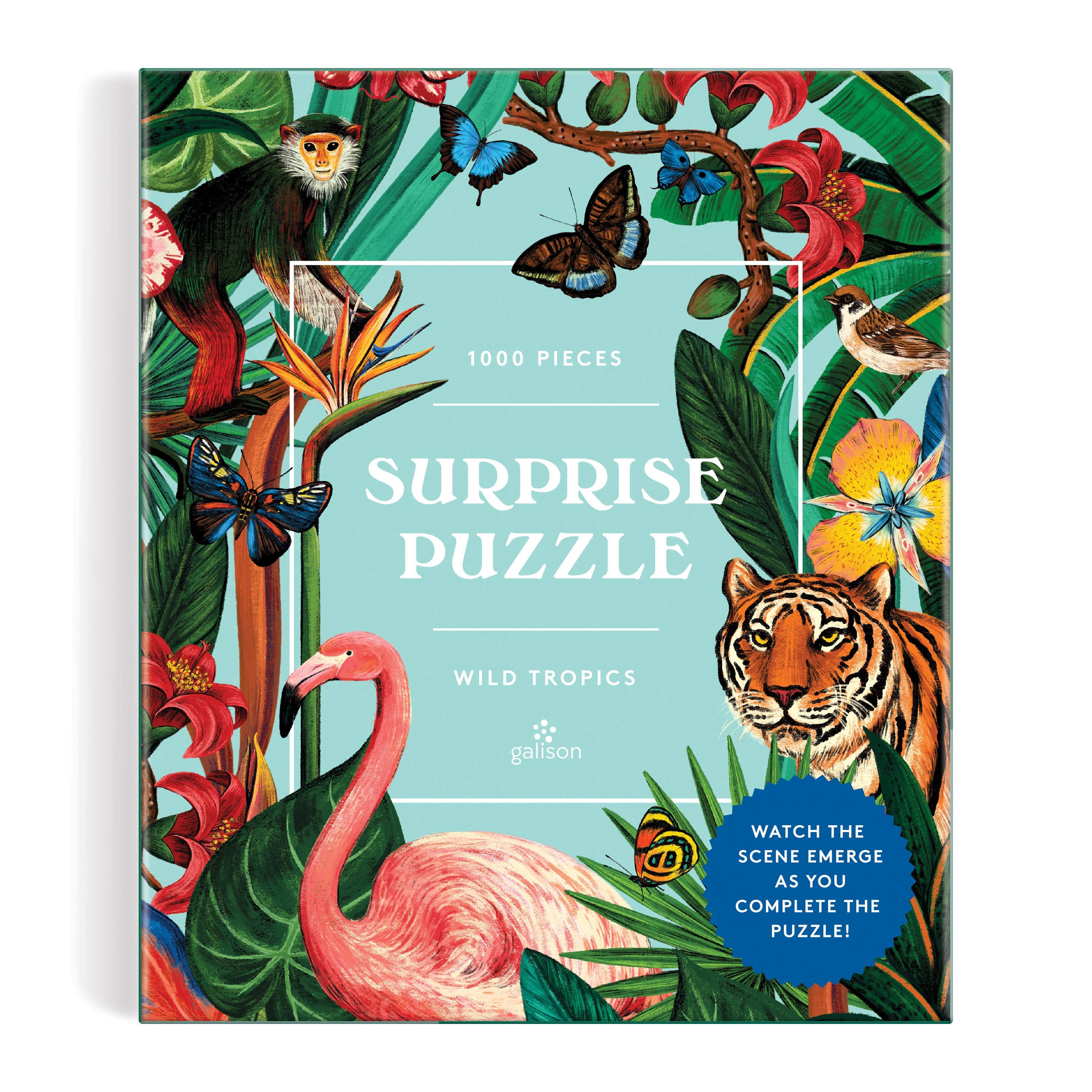 Wild Tropics 1000 Piece Surprise Puzzle