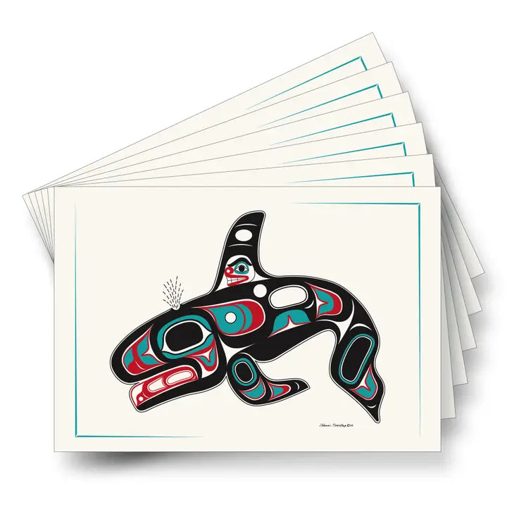 Killer Whale  - Sleeved Formline Art Card