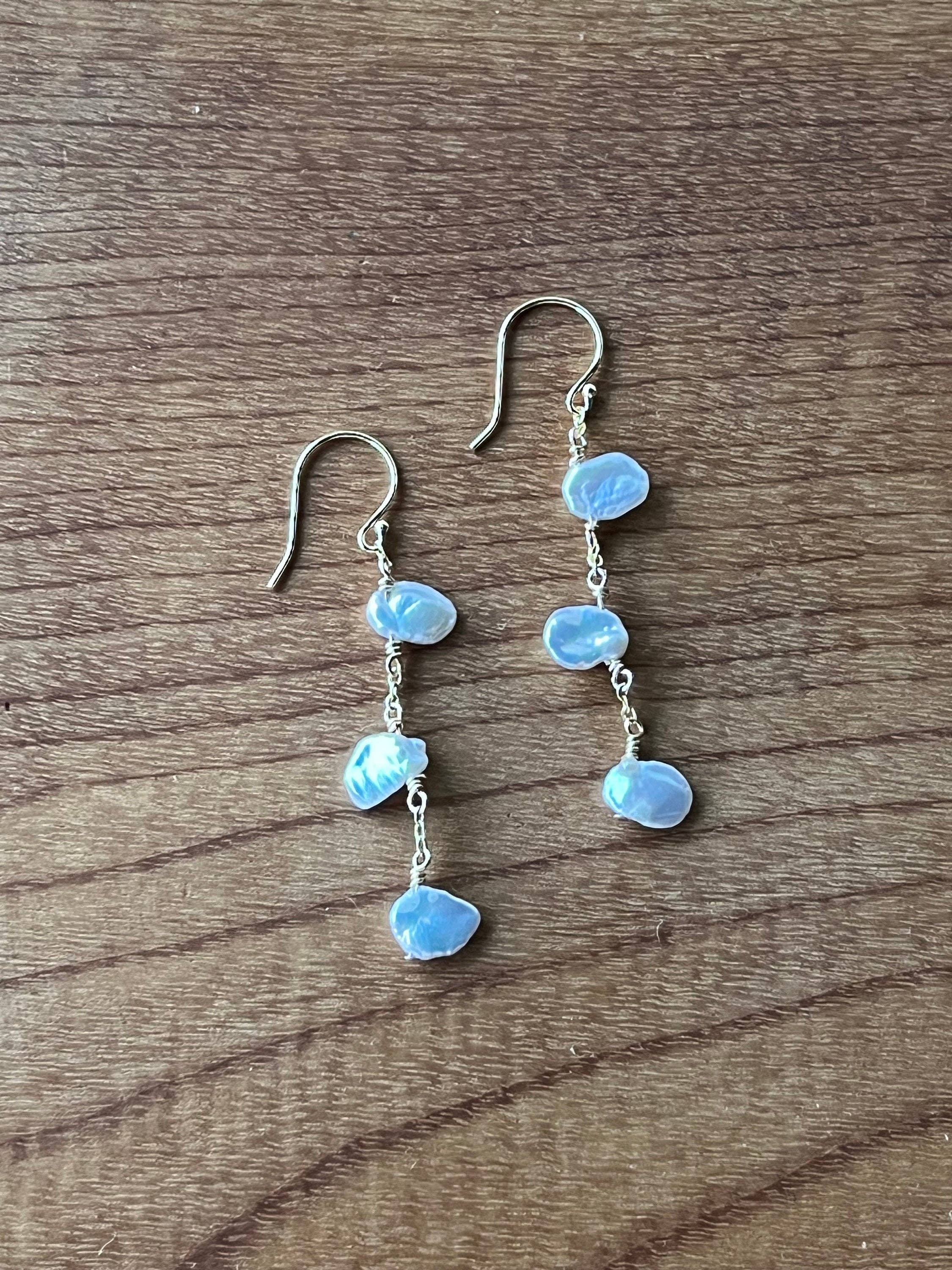 Pearl Dangle And Drop: 14k Gold