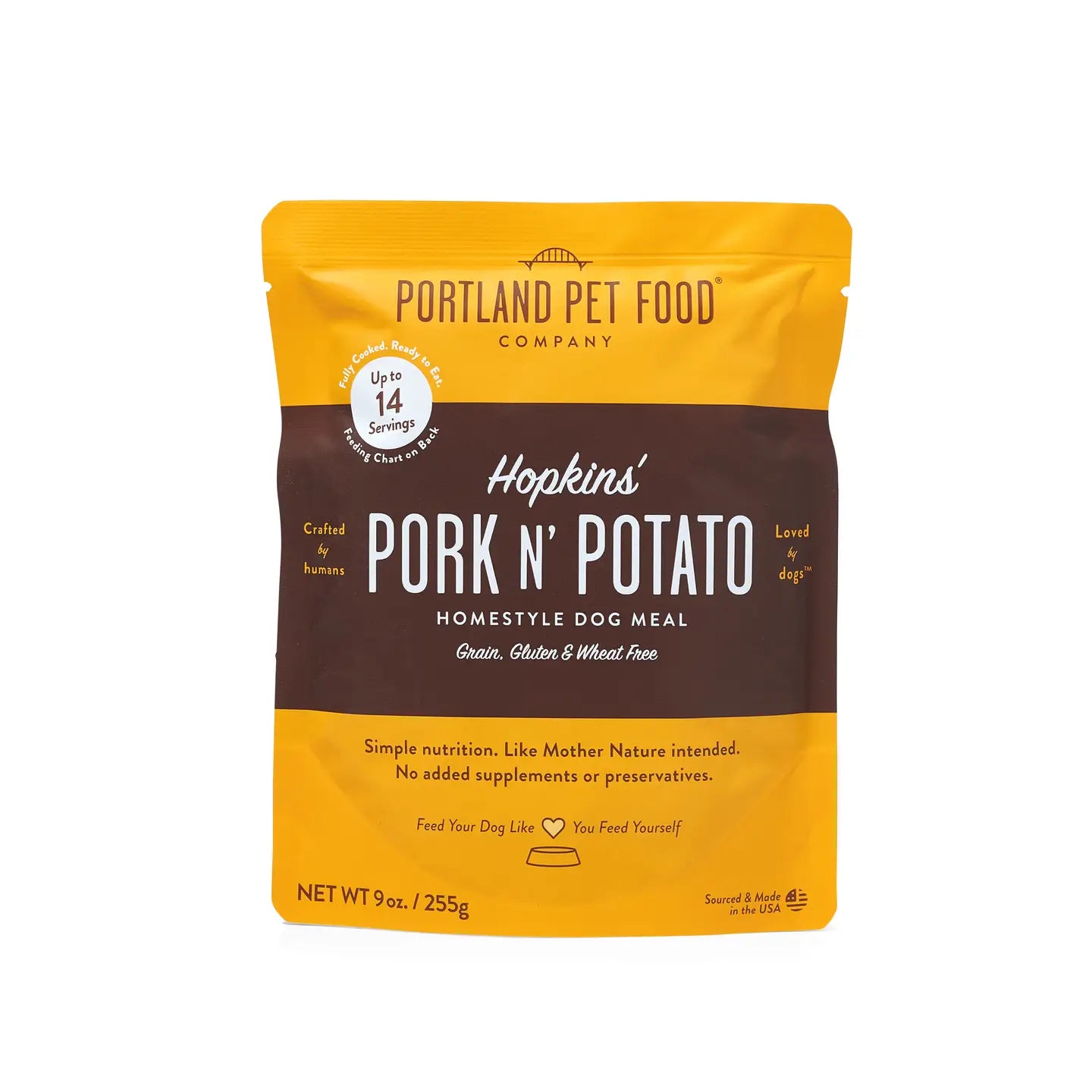 Hopkins Pork N Potato Human Grade Fresh Wet Food Dog Pouches