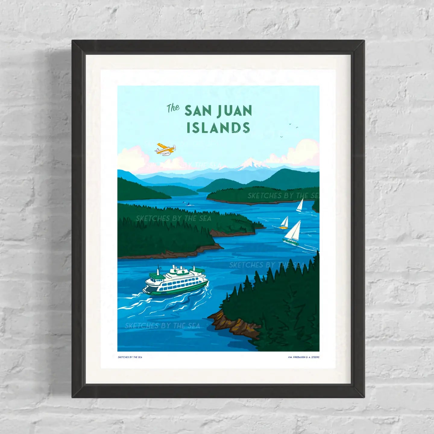 San Juan Islands Travel Poster