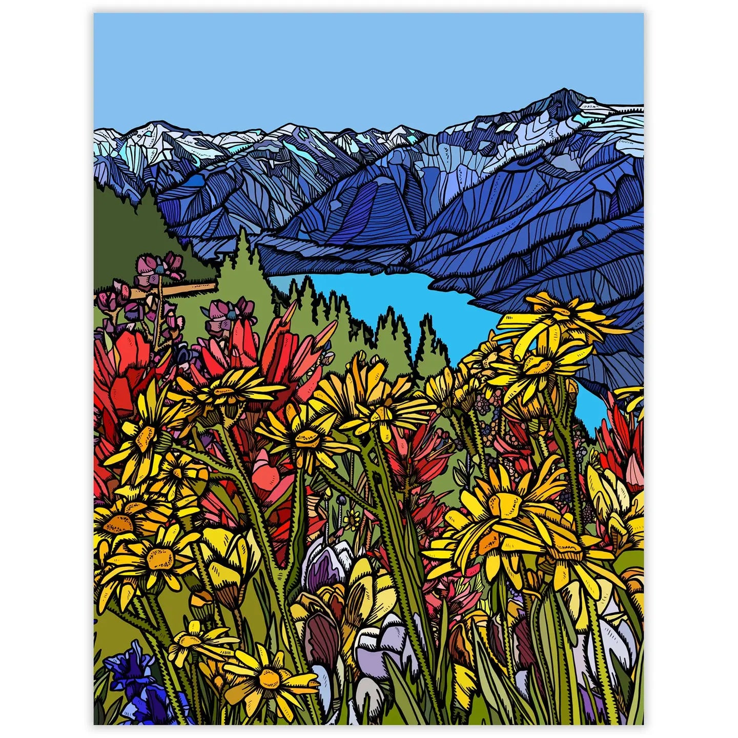 Highnote Wildflower Blank Notecard