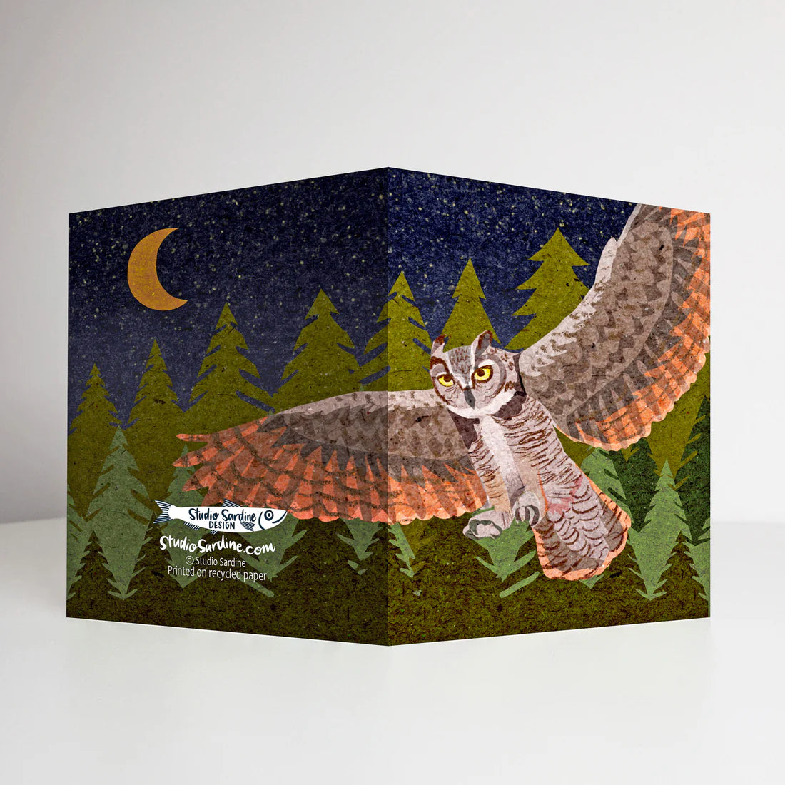 Great Horned Owl Card | Studio Sardine