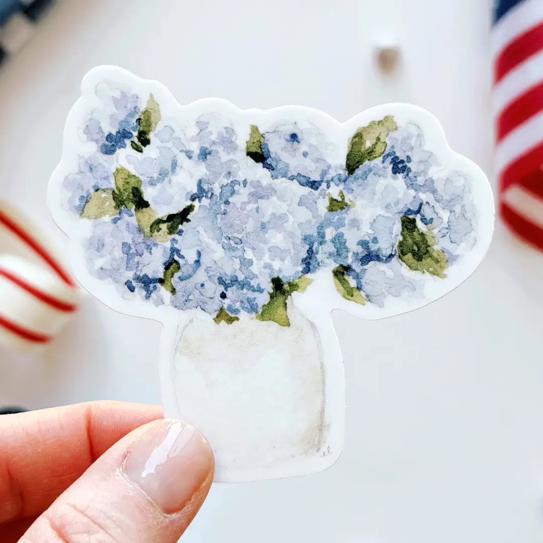 Blue Hydrangeas Sticker