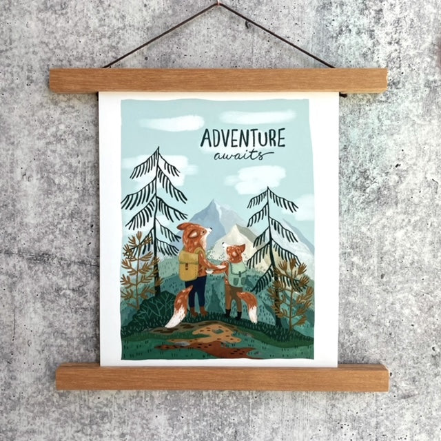 Adventure Awaits Art Print