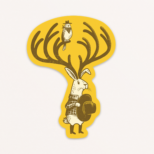 Jackalope Sticker