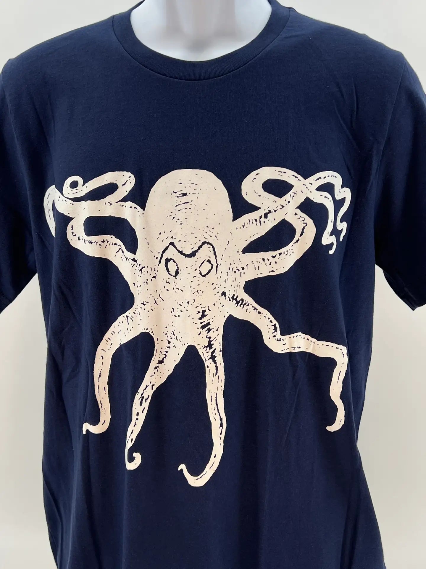 Kraken Octopus Unisex Tee Shirt Navy Men's T-Shirt