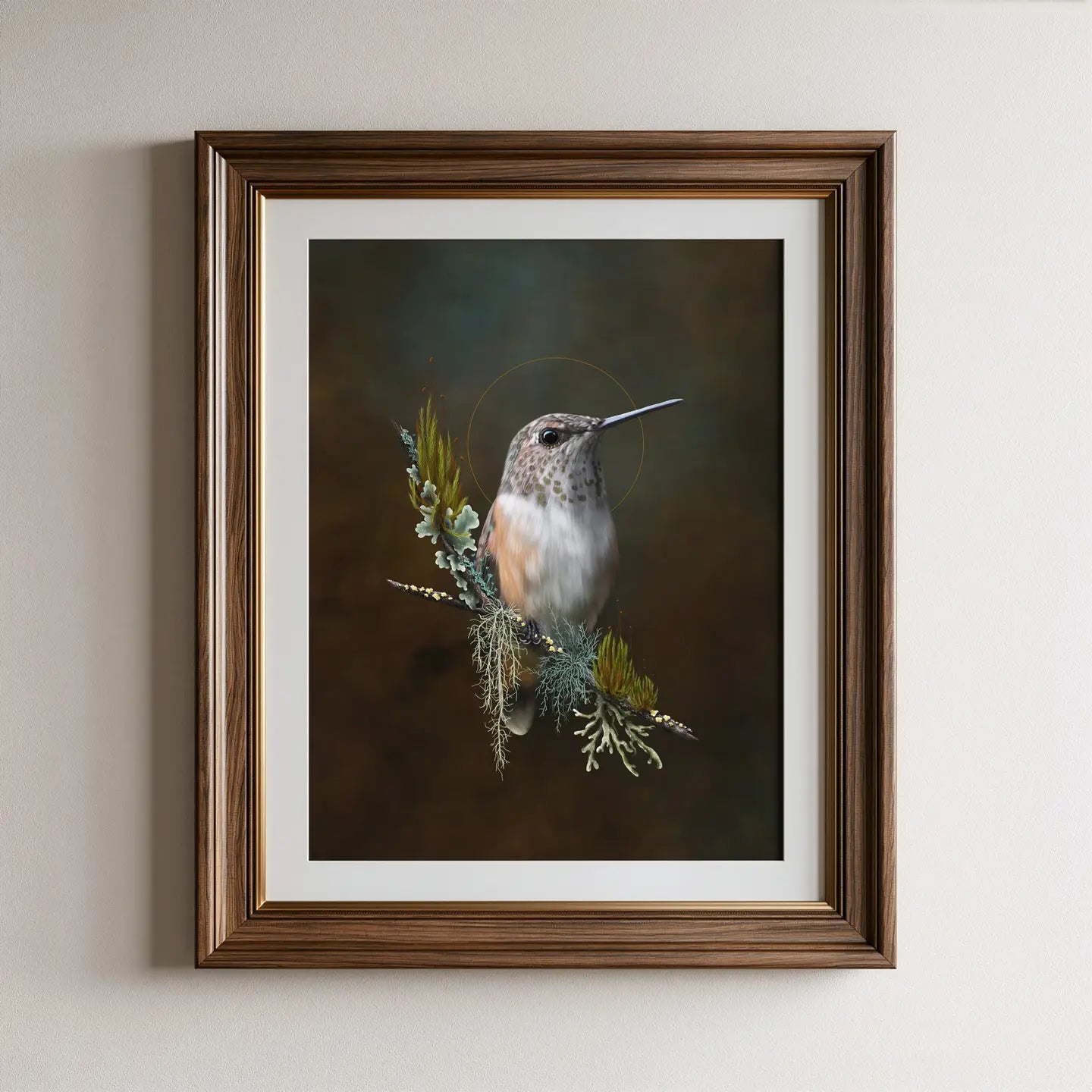 Lady Rufous Hummingbird Fine Art Print