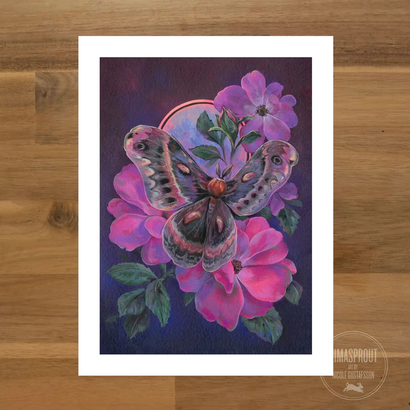 Lunar Eclipse Cecropia Moth - Fine Art Print
