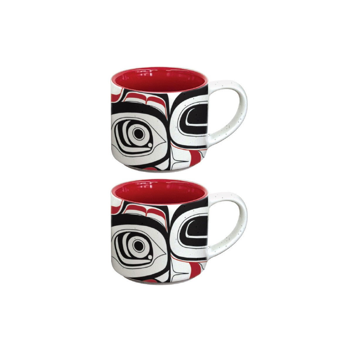 Matriarch Bear Ceramic Espresso Mugs - Set of 2