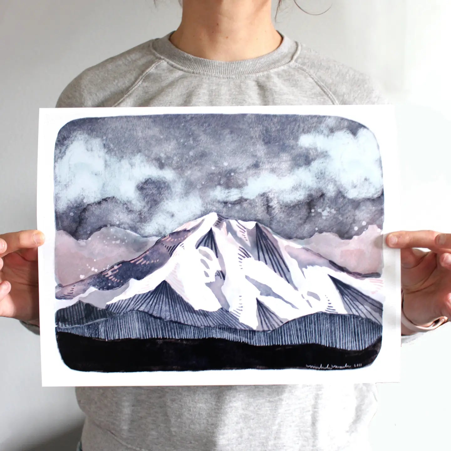 Mt . Rainier Art Print