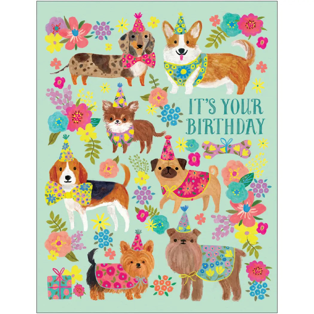 Floral Dog Party