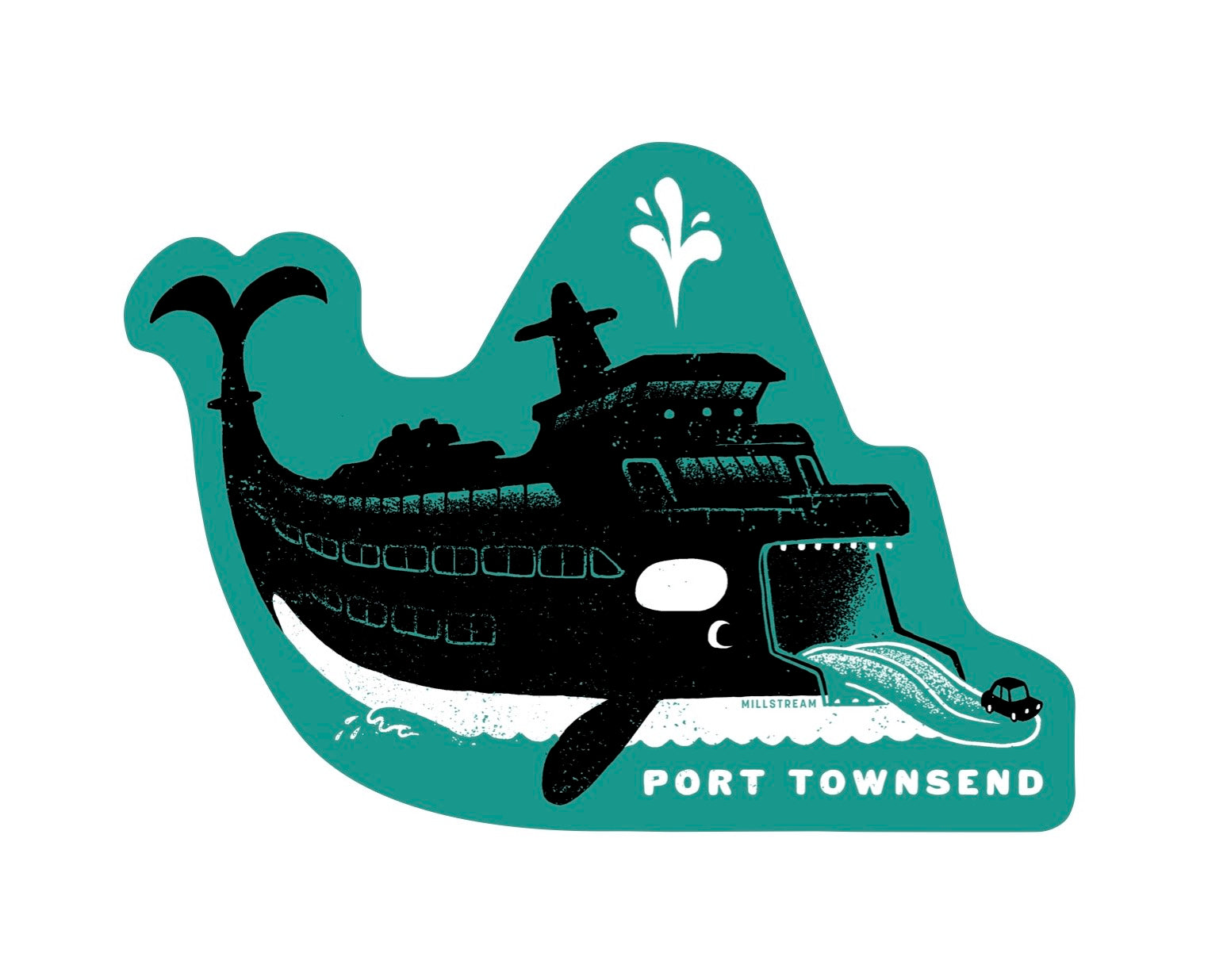 Port Townsend Orca Ferry Sticker