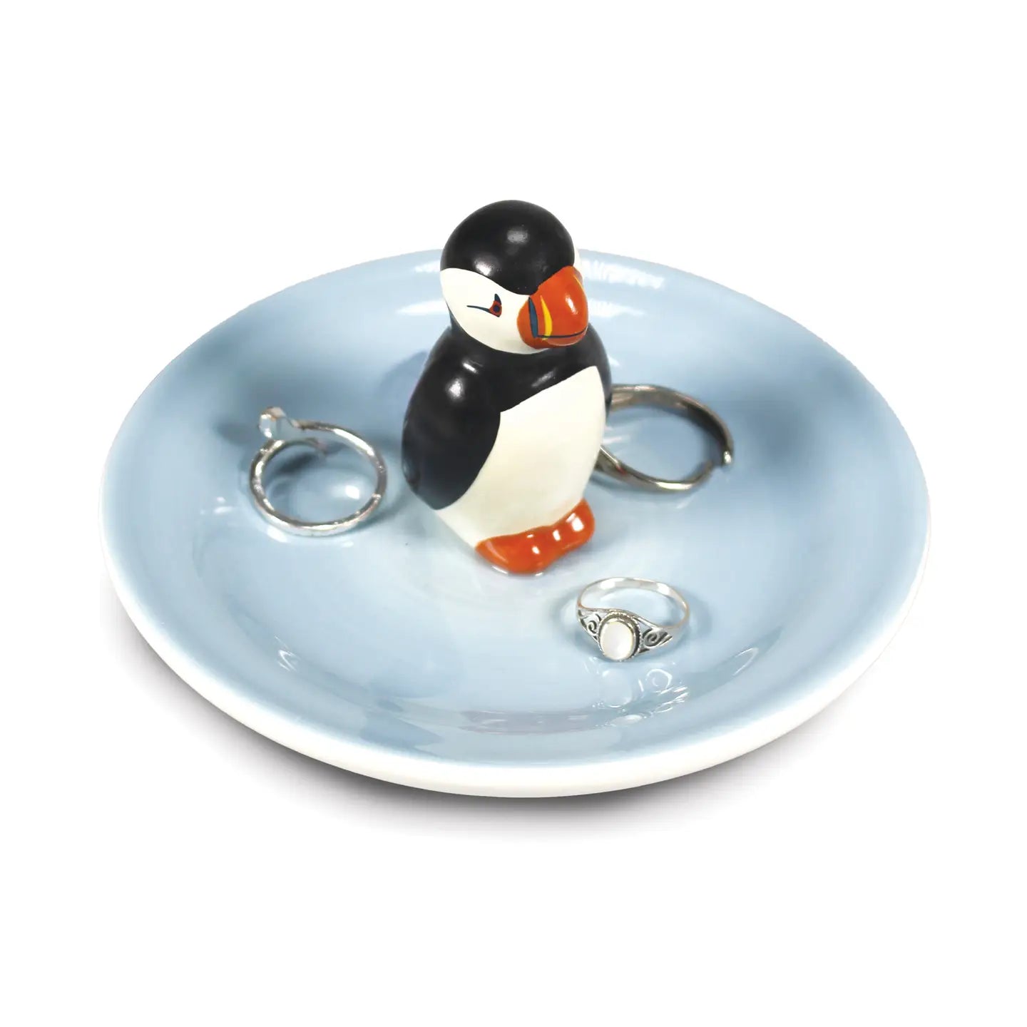 Puffin Bird Trinket Key Ring Dish