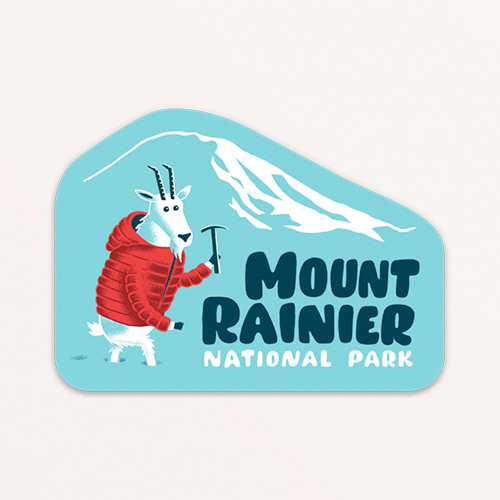 Mount Rainier National Park Sticker