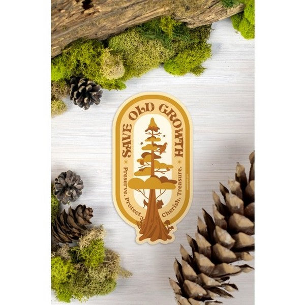 Save Old Growth Retro Sticker