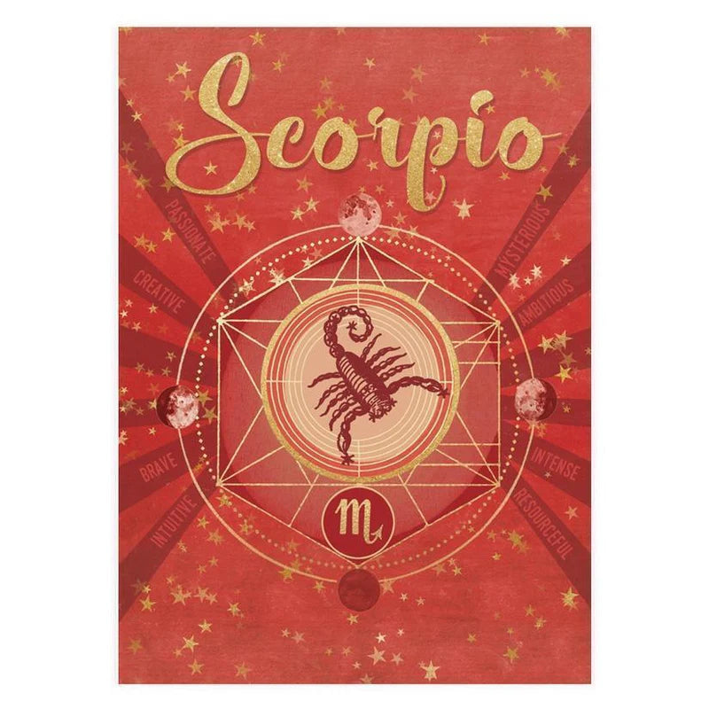 Zodiac Juniper Trail Greeting Card- Scorpio