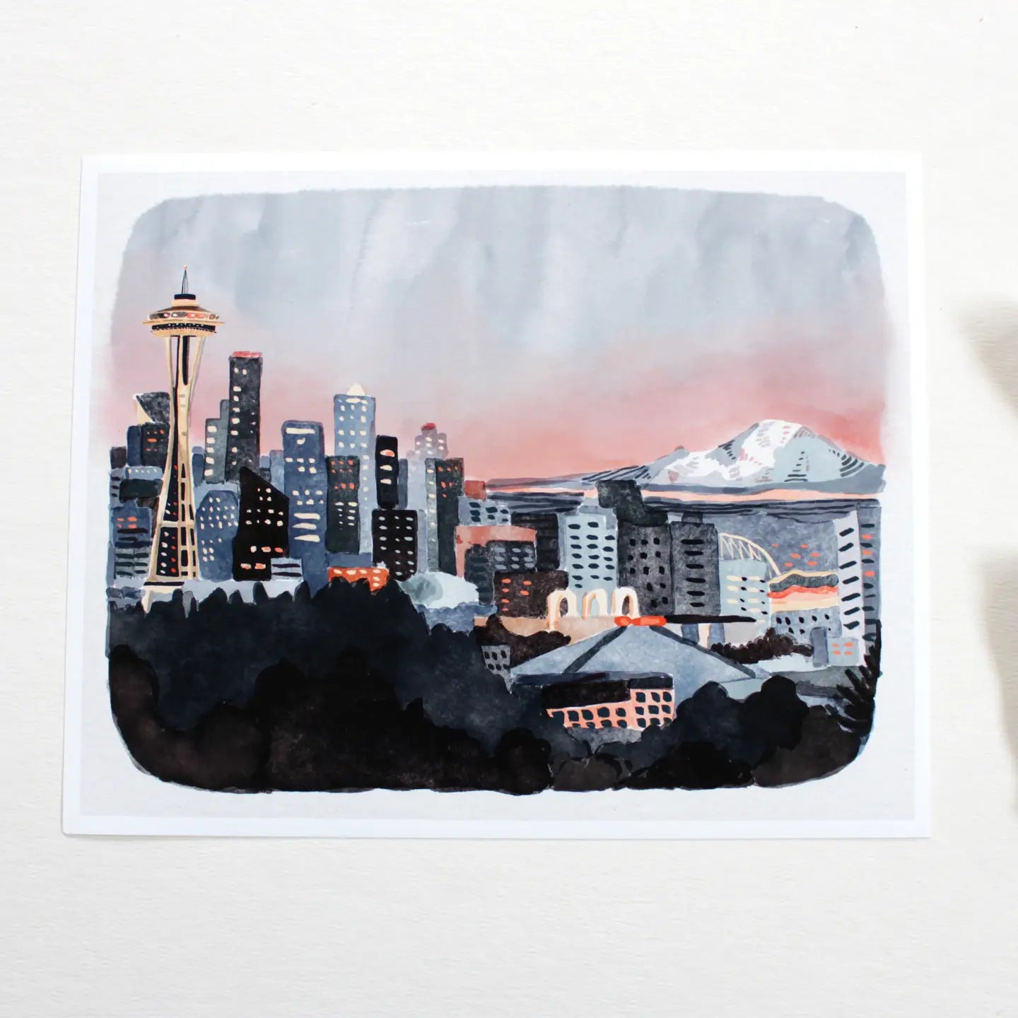 Seattle Skyline  Print