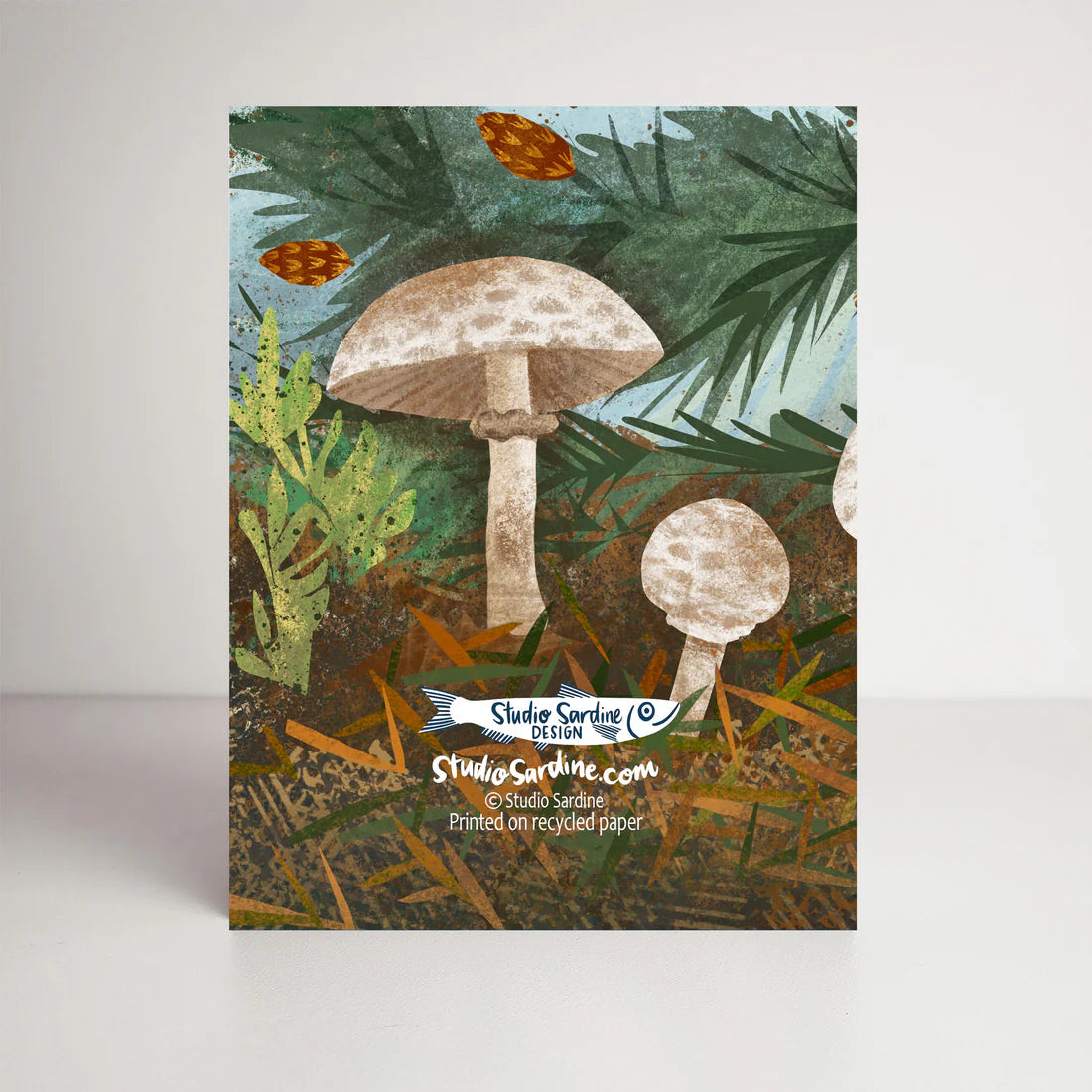 Shaggy Mushrooms Card | Studio Sardine