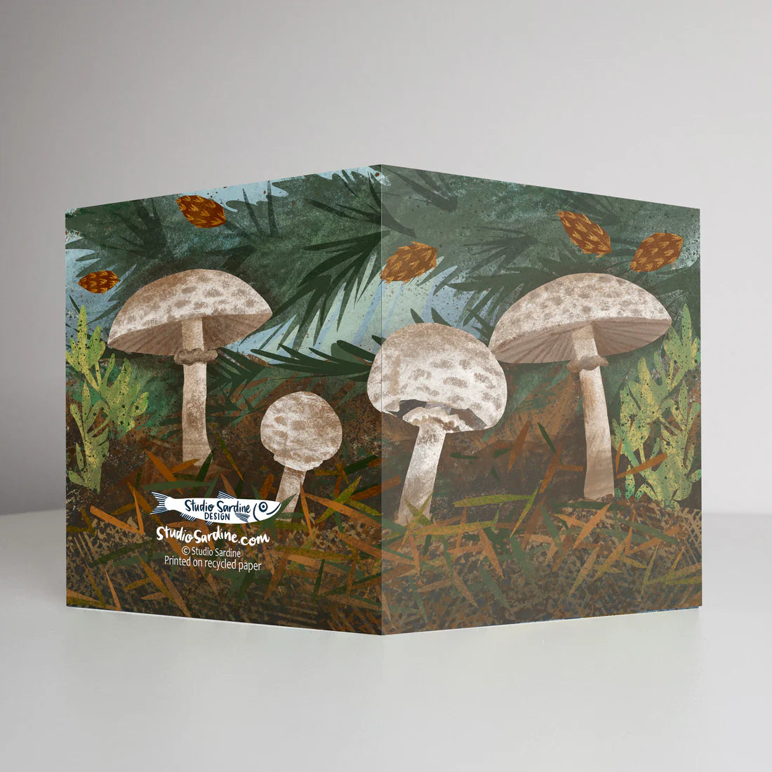 Shaggy Mushrooms Card | Studio Sardine