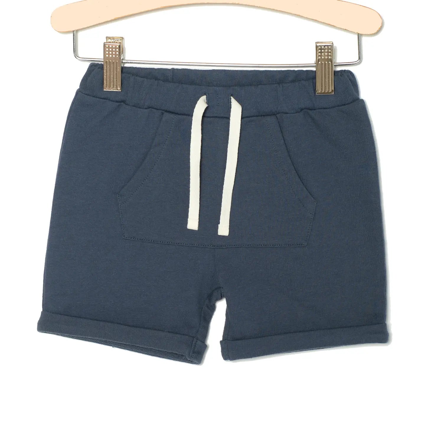 Boy Kangaroo Pocket Short - Indigo