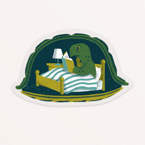 Stay Inside Turtle Sticker