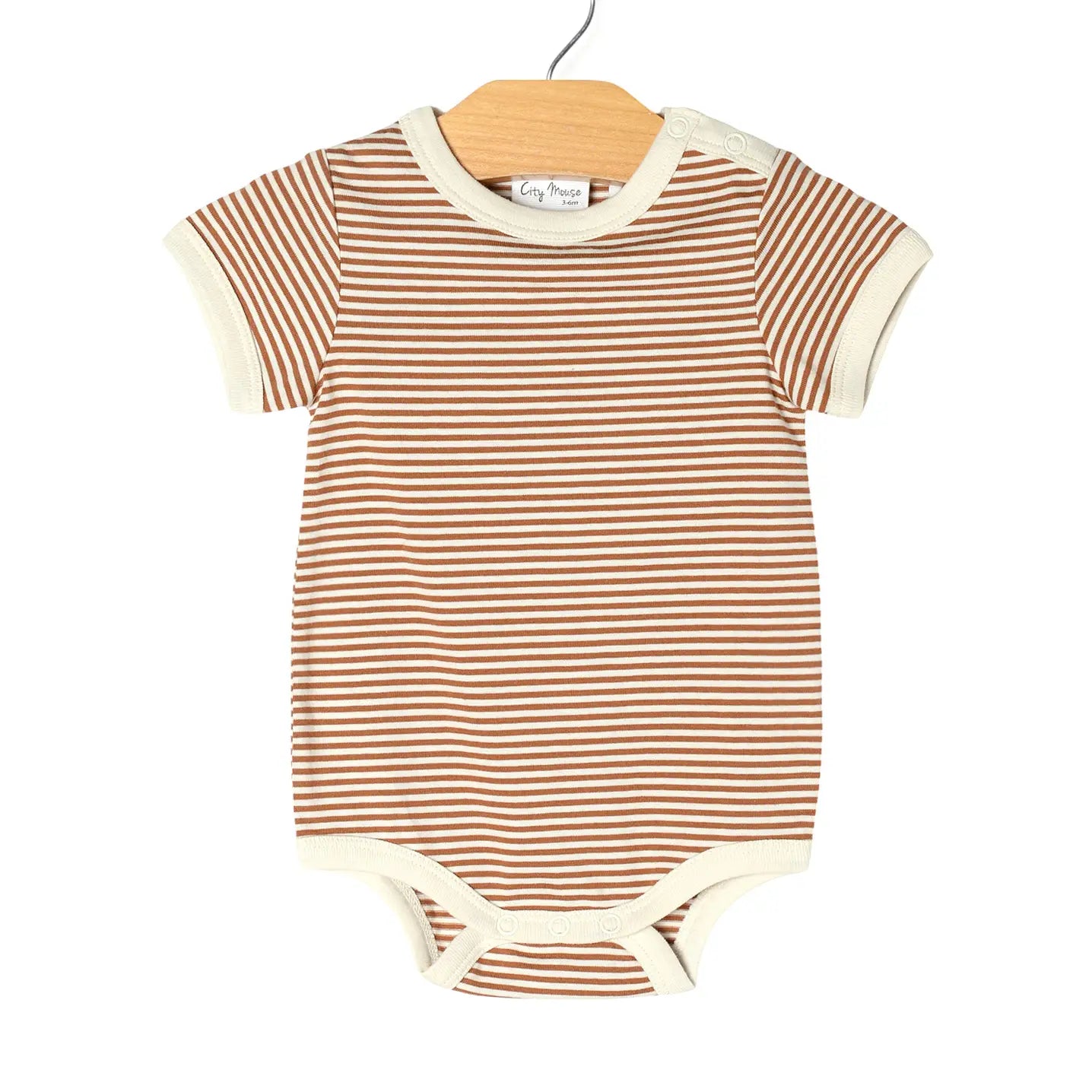 Baby Bodysuit - Toffee Stripe