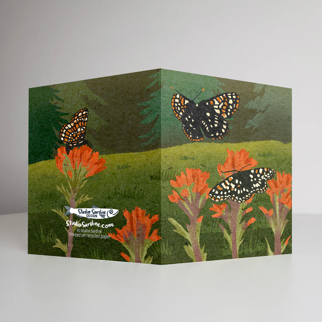 Checkerspot Butterfly Card | Studio Sardine