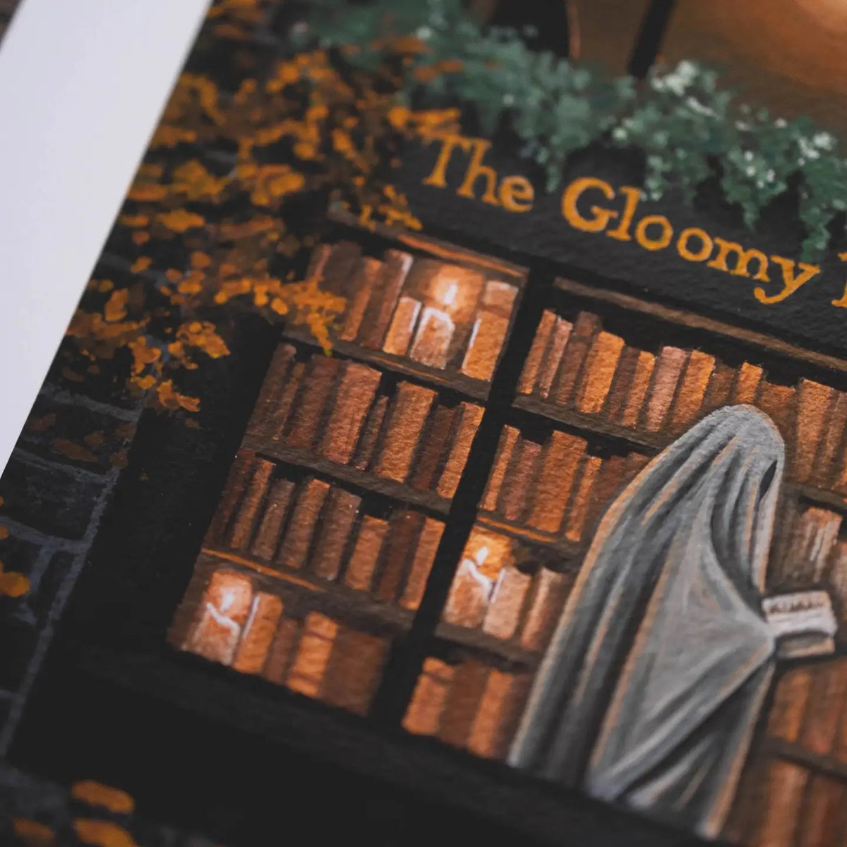 The Gloomy Bookshop Art Print
