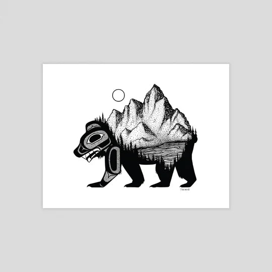 Black Bear Art Print