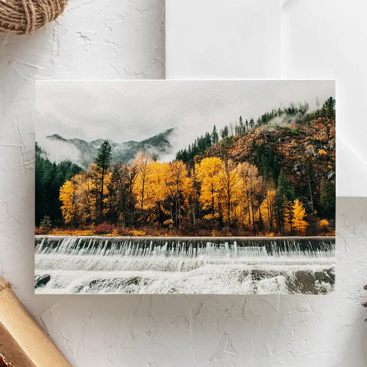 Pnw Scenic Landscapes Greeting Card - Leavenworth Falls