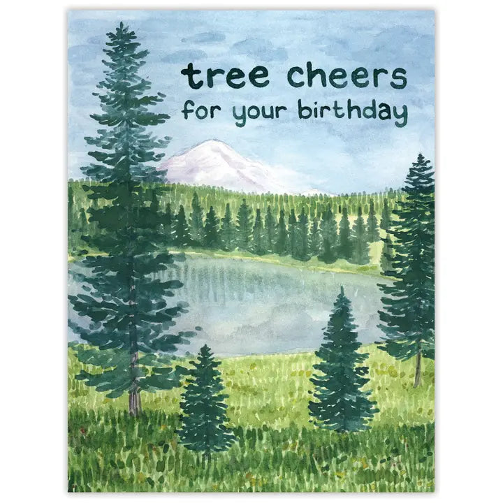 Tree Cheers Birthday Card - Greeting Card