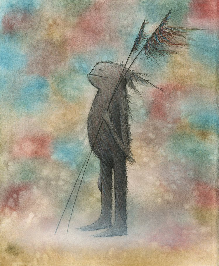 Waiting With The Wind Greeting Card